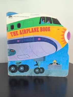 The Airplane Book A Little Golden Book 1978 Vintage 70s